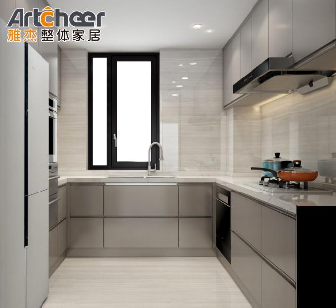 Modern L Shape Kitchen Cabinet with Lacquer Matt Finish and Customized ...