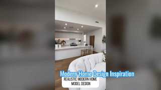 Realistic modern home design