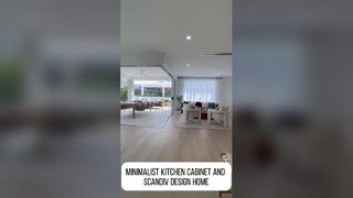 Minimalist kitchen cabinet and scandiv design home