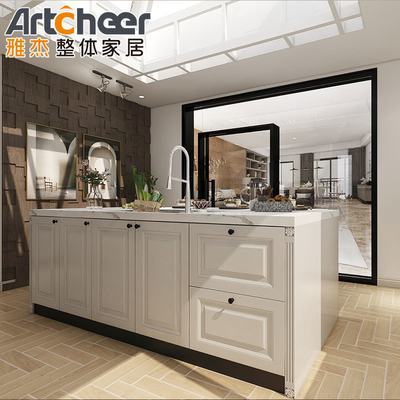 Buy Traditional Style White Kitchen Cupboard with Solid Wood Construction and Plywood Carcase online manufacture