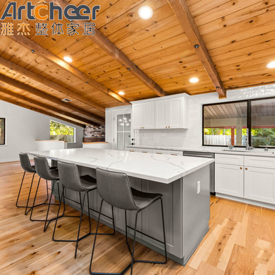 Buy Resin Countertop Material Complete Kitchen Cabinet Set In Hamptons Style With 2 Doors online manufacture