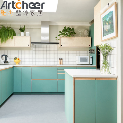 Buy Kitchen Cabinets with Island Durable Lacquer Finish and E1 Material Grade Modern Design online manufacture