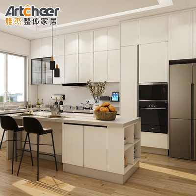 Buy White Color Furniture Handles and Knobs for Modern Kitchen Cabinet Design in Plywood online manufacture
