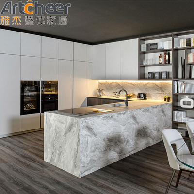Buy Kitchen Furniture Customized Color L Shape Kitchen Cabinets for Modern Interior Design online manufacture