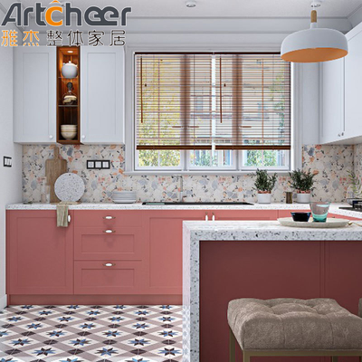 Buy High End Knock Down Design Pink Kitchen Cabinets Discontinued Typed Base Cabinets online manufacture