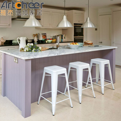 Buy Modern Matte Black Lacquer Kitchen Island Set with Modular Design and Plywood Doors online manufacture
