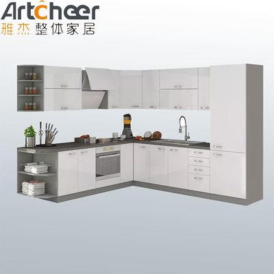 Buy Villa Kitchen Granite Top Cupboard with Beveled Edge Countertop and E0 Grade Material online manufacture