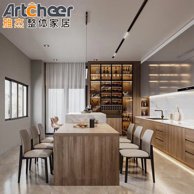 Buy Versatile Cabinet Pantry With E1 Or ECO Friendly Material Grade And Quartz Counter Top online manufacture