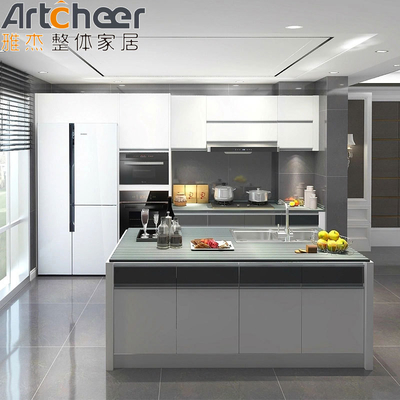 Buy Customizable Modern American Standard Kitchen Cabinets with Roller Shutter and Handle online manufacture
