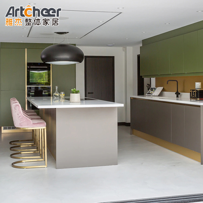 Buy Upgrade Your Kitchen Storage with Modern Gold Cabinet Handles and Door Flip Shelf online manufacture