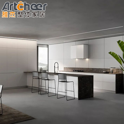 Buy Kitchen Furniture Cabinet Set With Island Table And Hinge Accessories In Modern Design online manufacture