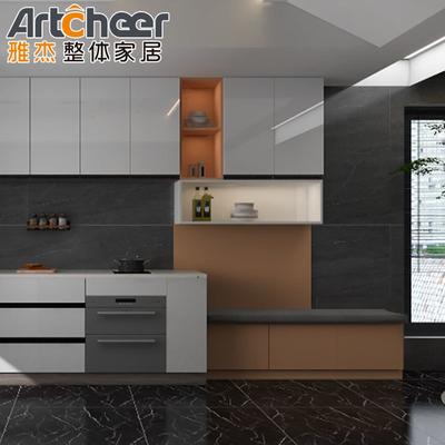 Buy Customized Size Kitchen Set Cabinet With High Gloss Lacquer Finish And Modular Design online manufacture
