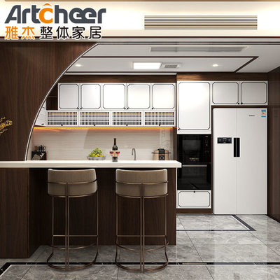 Buy Modern White Lacquer Kitchen Cabinets Made in with Matte Finish and E1 Grade Material online manufacture
