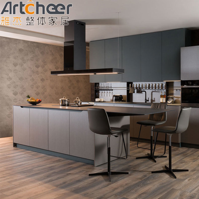 Buy Modern Black Kitchen Cabinets Made Ready to Assemble Wooden Furniture with Free Design online manufacture