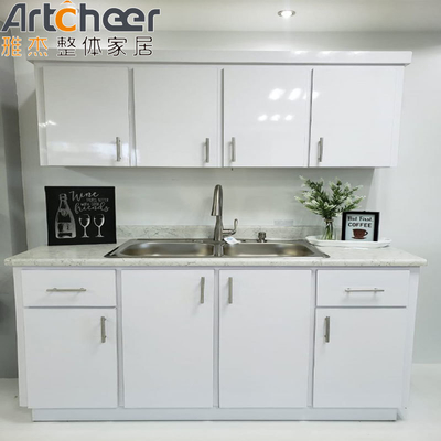 Buy Small Aluminum Alloy Curveds Kitchen Cabinet With Customized Color And Modular/RTA Size online manufacture