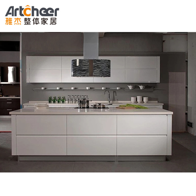 Buy Marble Top Flat Doors Solid Wood Kitchen Cabinet Furniture Set Contemporary Italian Style online manufacture