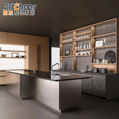 Buy Modern Stylish Composite Kitchen Cabinets With Island And Traditional Full Set Design online manufacture