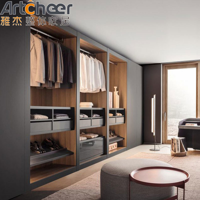 Buy Bedroom Design Foldable Built In Wardrobe Closet With Laminated Finish online manufacture