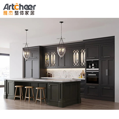 Buy Contemporary Design Kitchen Cabinet With E1 Material Grade  Eco Friendly Shelves online manufacture