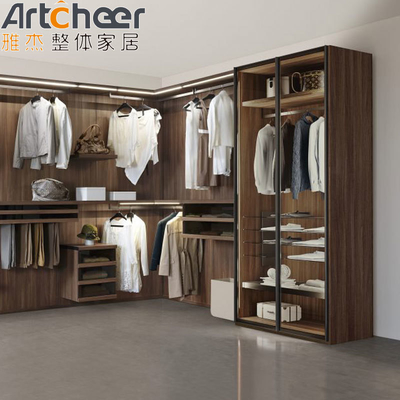 Buy Custom Size Walk In Bedroom Wall Wardrobe For Women Modern Stylish Open Design Adjustable Height online manufacture