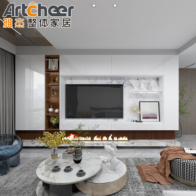 Buy High Grade E1 Wooden TV Cabinets Furniture Designs for Modern Living Room Wall Mount online manufacture