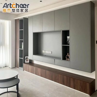 Buy Bedroom Wall TV Cabinet in Wooden Material with Customized Size and Mail Packing online manufacture