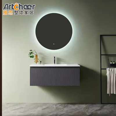 Buy NO Faucet Lacquer Door Panel Desk Organizer Makeup Cabinet for Bathroom Vanity online manufacture