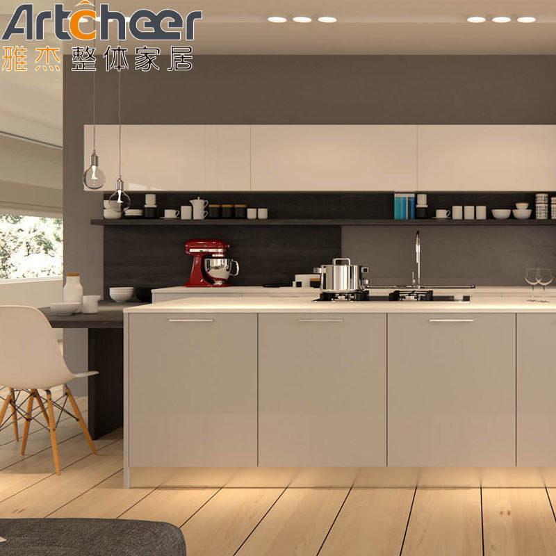 Customized Color And Movable Design Wooden Modular Kitchen Cabinets For ...