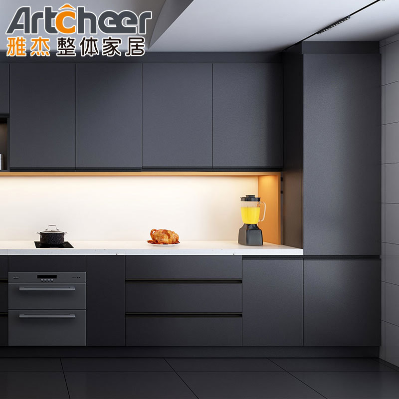 Contemporary Design Style Modern MDF Kitchen Cabinet With Hidden Hinges ...