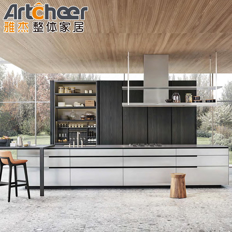 Modern Kitchen Cabinet Set Small Size and Whole Unit Design with Center ...