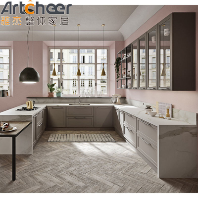 Italian Style Cabinets Solid Wood Kitchen Cabinet with E1 Material Grade and Original