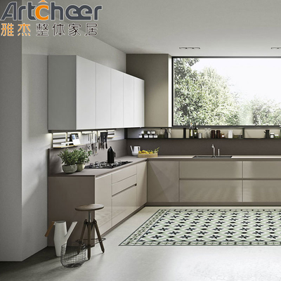 High End Melamine Board Kitchen Cabinet for Industrial Import Hotel and Apartment
