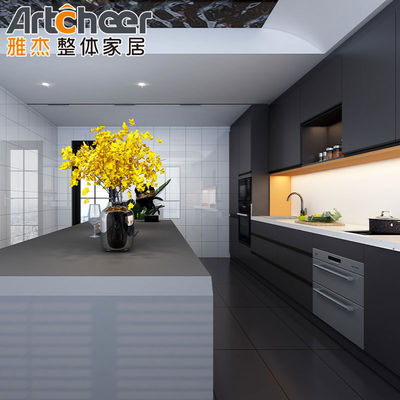 Contemporary Design Style Modern MDF Kitchen Cabinet With Hidden Hinges ...
