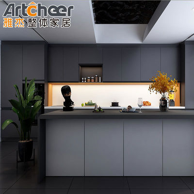 Contemporary Design Style Modern MDF Kitchen Cabinet With Hidden Hinges ...
