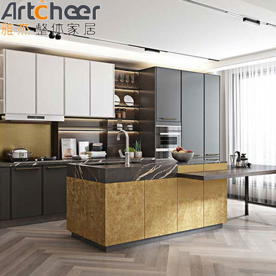 Modern Design Style I Shape Kitchen Cabinets For Home In United States