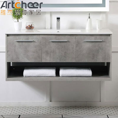 Modern Quartz Counter Top Vanity Combo Midcentury Bathroom Vanity ...