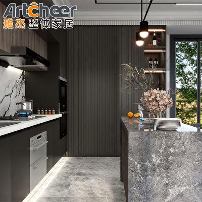 Modern Design L Shape Kitchen Island with Quartz Stone Table Top and ...