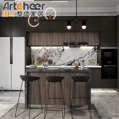 Modern Design L Shape Kitchen Island with Quartz Stone Table Top and ...
